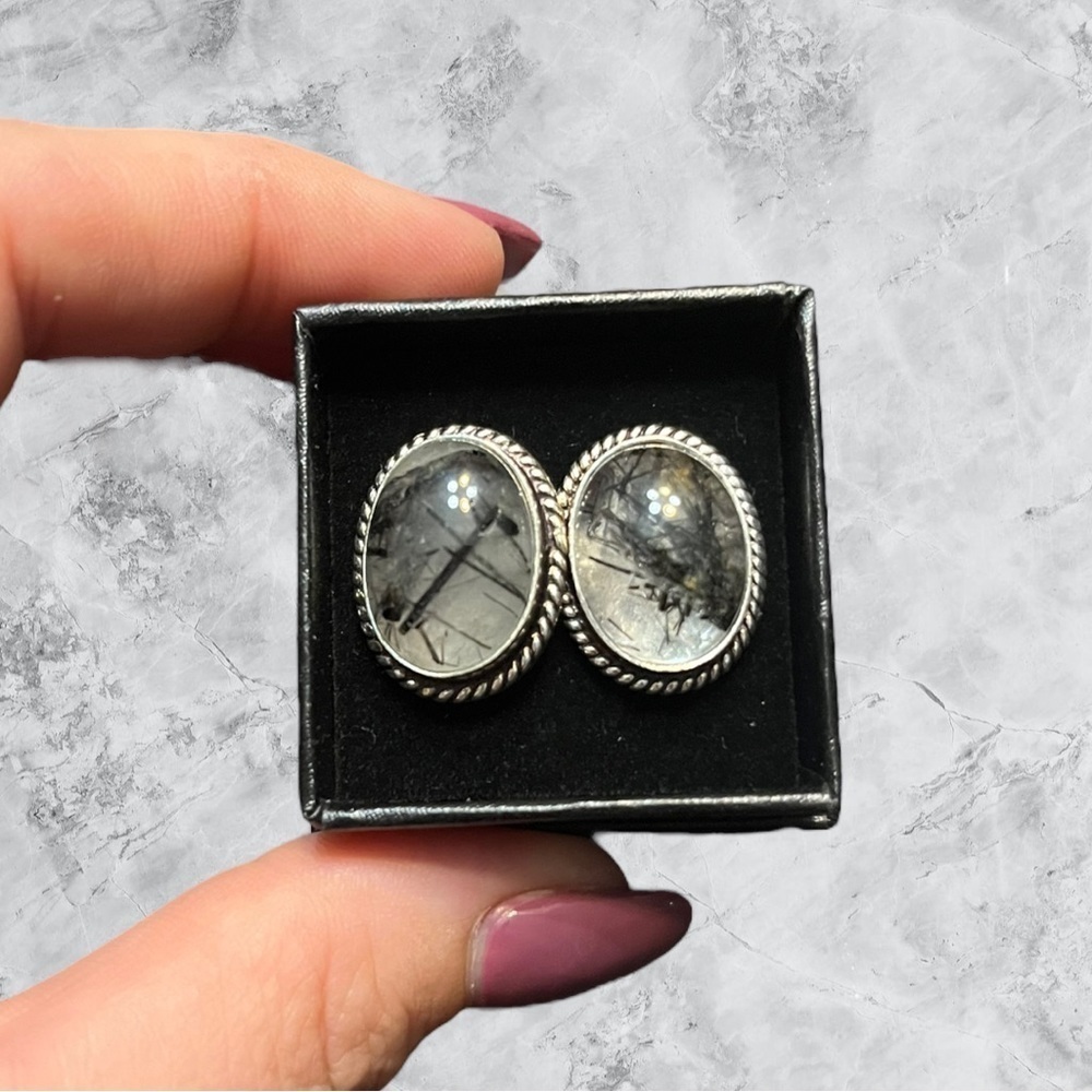 Rutile Gemstone Cufflinks